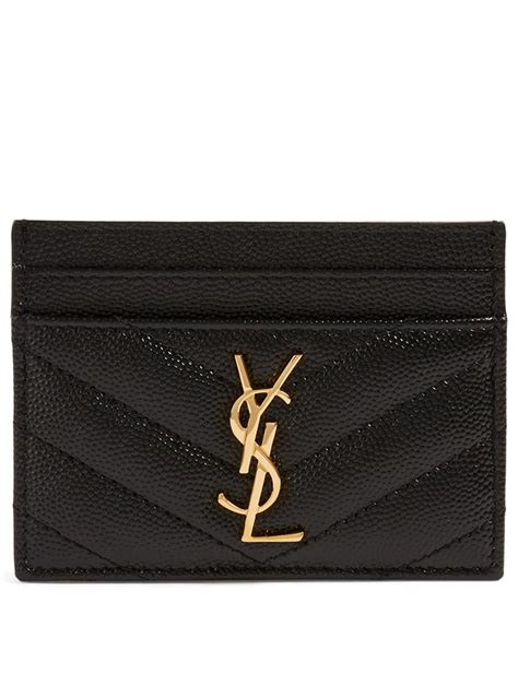 ysl card holder monogram